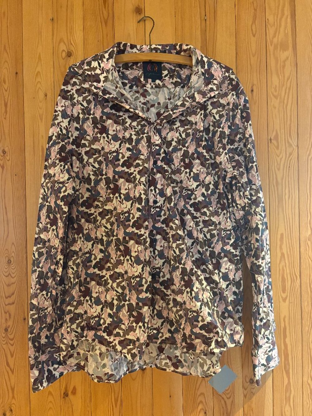 John Lennon Label Button Down Dress Shirt